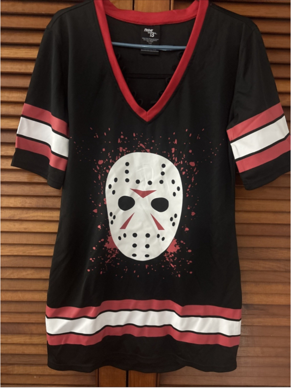 Friday the 13th Jason Voorhees #13 Hockey Jersey Dress women’s Size Large